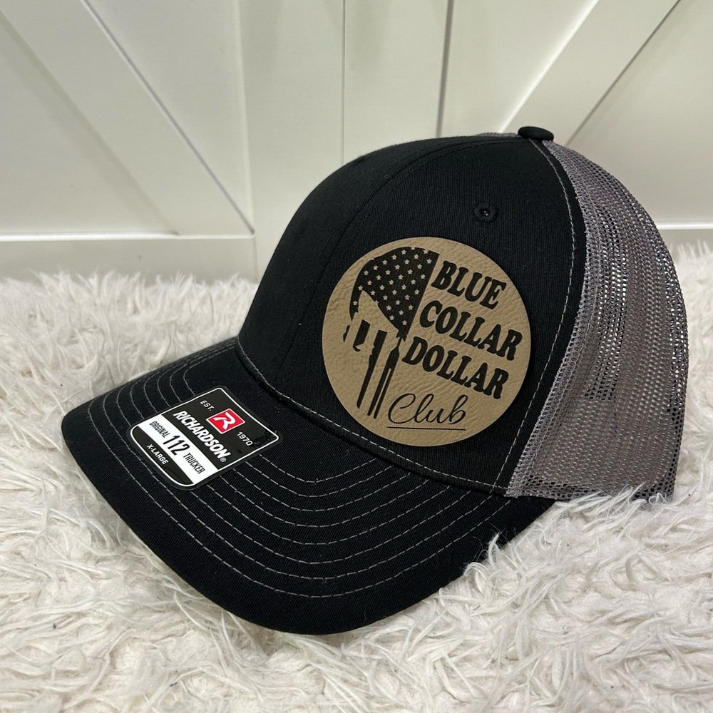 Blue collar dollar club. Trucker Richardson 112 hat.